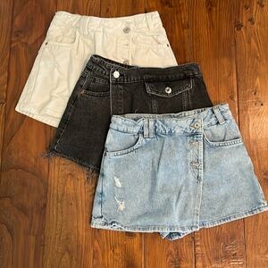Three Zara Jean skorts
 size 10 to 12 ￼